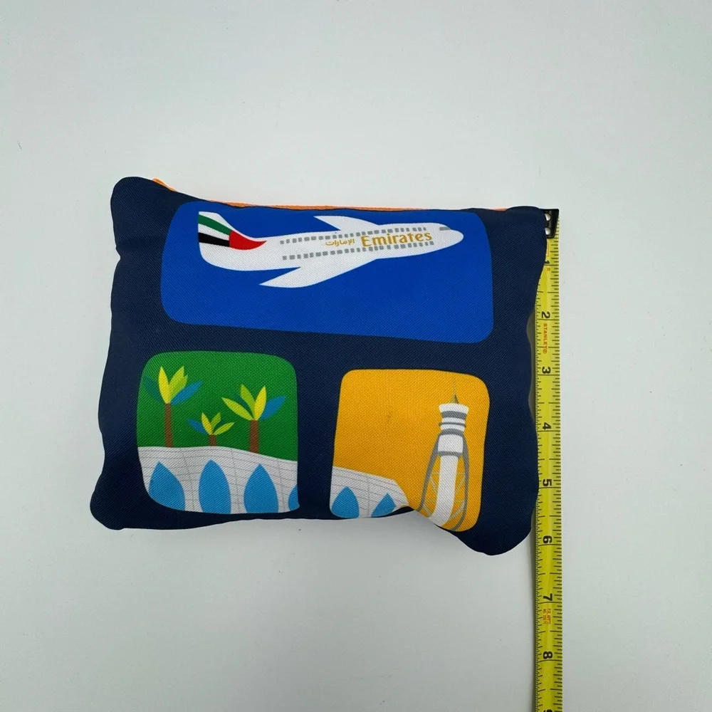 Emirates Kids Packable Backpack Airline‎ Travel Bag Folds Into Pouch
